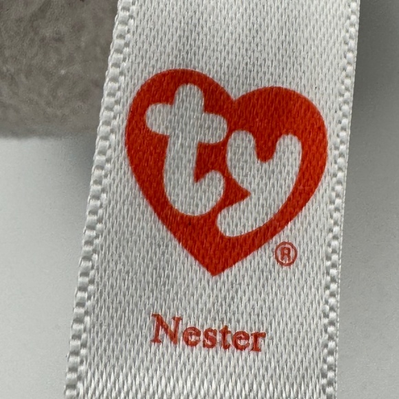 💙  Ty Beanie Boos NESTER Owl Clip / Backpack Charm / Keychain - Picture 7 of 14